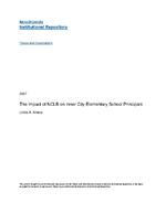 The impact of NCLB on inner city elementary school principals
